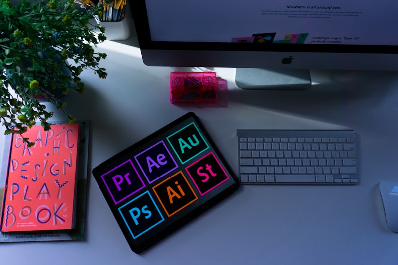 Graphic designer drawing UI layouts